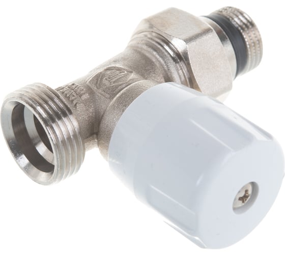 Ручной прямой вентиль ELSEN 3/4", 1/2", Н ЕК-Н, никелированный EVR01.3411