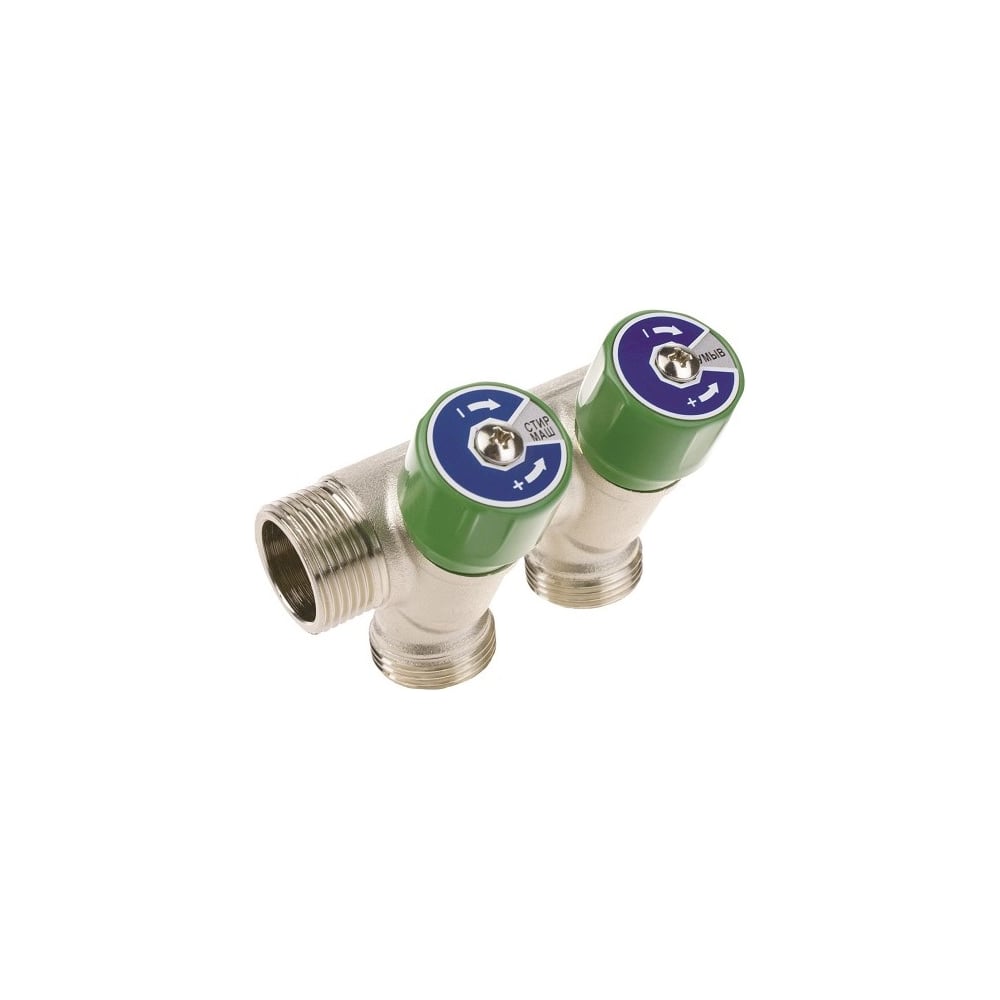 Модульный коллектор ELSEN 3/4", 3 контура, размер отвода-3/4" ЕК, с ...