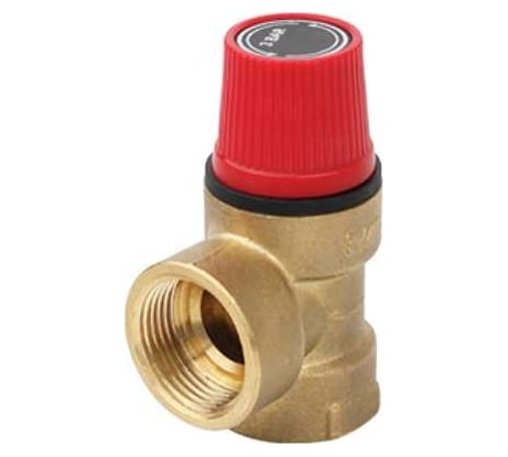 Предохранительный клапан ELSEN 1/2", 3/4", ВВ, 6 бар, латунь ESV06.1234