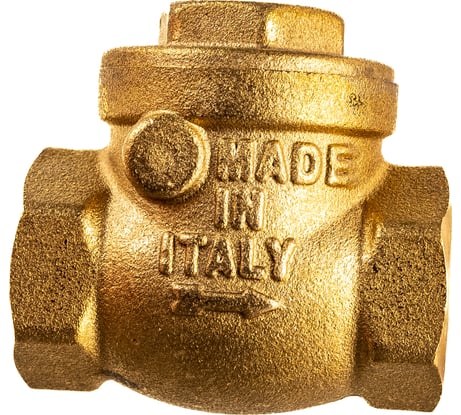 Обратный клапан ELSEN дисковый, горизонтальный,  1/2", ВВ, PN, бар-10 EV42.1212