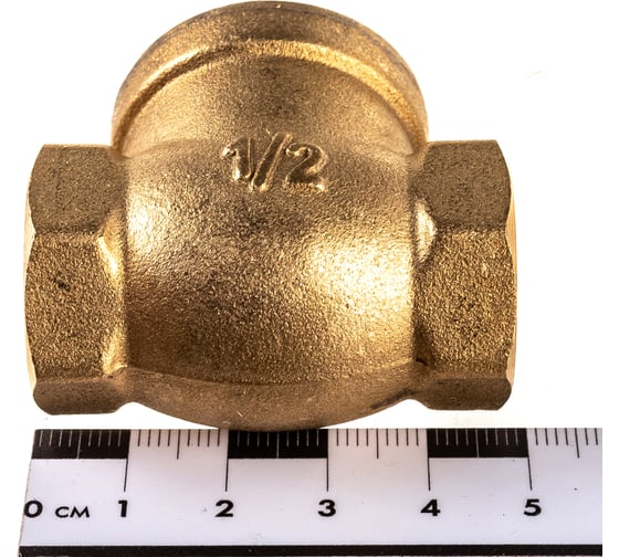 Обратный клапан ELSEN дисковый, горизонтальный,  1/2", ВВ, PN, бар-10 EV42.1212