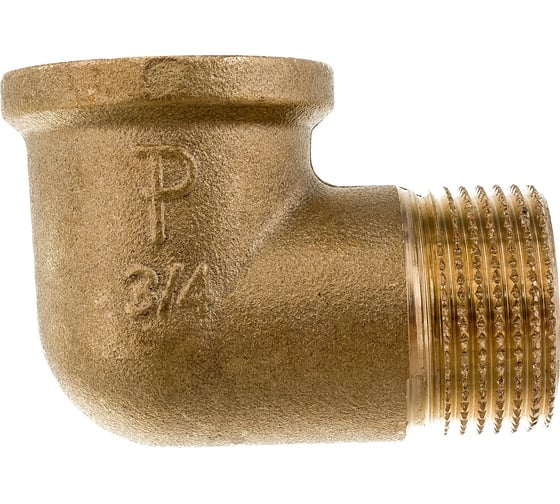Угольник ELSEN 90, НВ, 3/4", 3/4", латунь EBF12.34