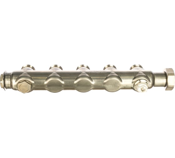 Коллекторная группа ELSEN 1", 5 контуров, размер отвода-3/4", нержавеющая сталь EMi01.05
