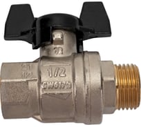 Шаровой кран ELSEN Strong T, 1/2", НВ, ручка-бабочка EV12.2201