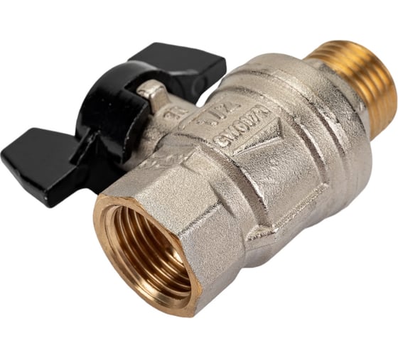 Шаровой кран ELSEN Strong T, 1/2", НВ, ручка-бабочка EV12.2201