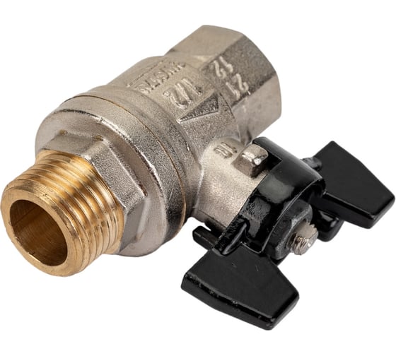 Шаровой кран ELSEN Strong T, 1/2", НВ, ручка-бабочка EV12.2201