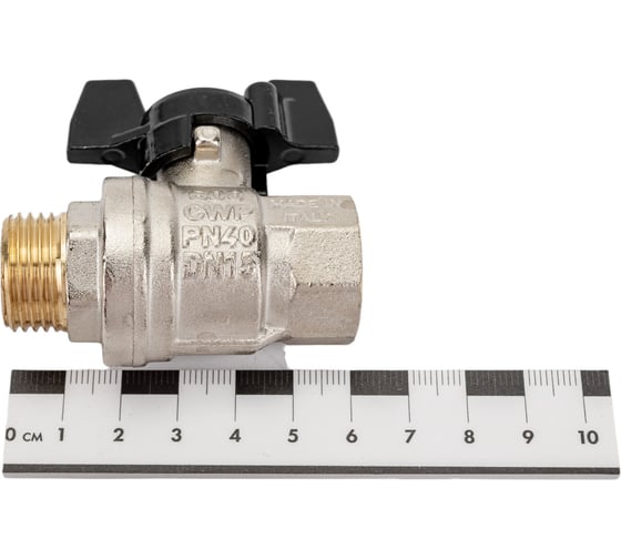 Шаровой кран ELSEN Strong T, 1/2", НВ, ручка-бабочка EV12.2201