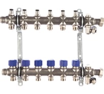 Коллекторная группа ELSEN 1", 6 контуров, размер отвода-3/4", нержавеющая сталь EMi02.06