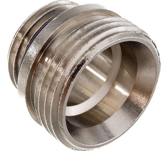 Переходной ниппель с уплотнением ELSEN 1/2"Oring - 3/4"ЕК, никелированный EVR04.0004