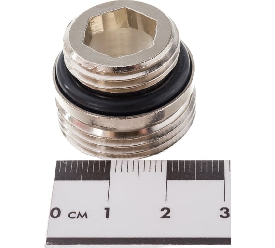 Переходной ниппель с уплотнением ELSEN 1/2"Oring - 3/4"ЕК, никелированный EVR04.0004