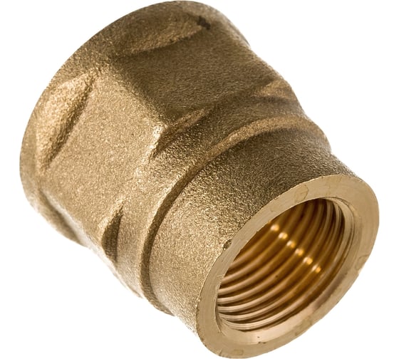 Переходная муфта ELSEN ВВ, 3/8", 1/2", латунь EBF17.3812