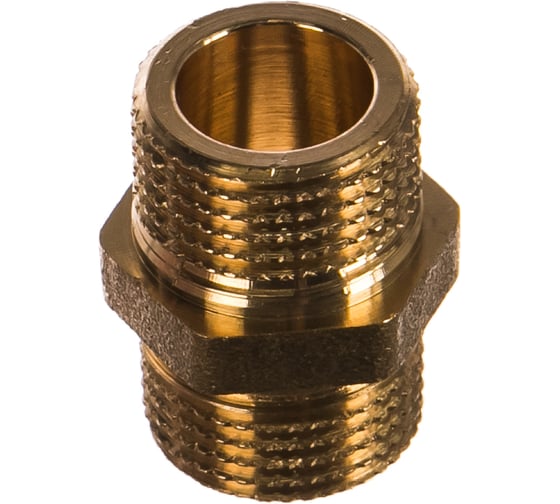 Равнопроходной ниппель ELSEN НН, 1/2", 1/2", латунь EBF15.12