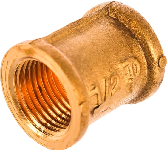 Равнопроходная муфта ELSEN ВВ, 1/2", 1/2", латунь EBF16.12