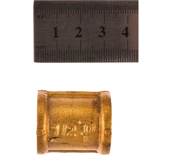 Равнопроходная муфта ELSEN ВВ, 1/2", 1/2", латунь EBF16.12