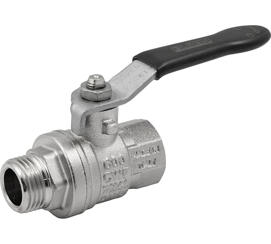 Шаровой кран ELSEN Strong T, 1", НВ, ручка-рычаг EV10.2101