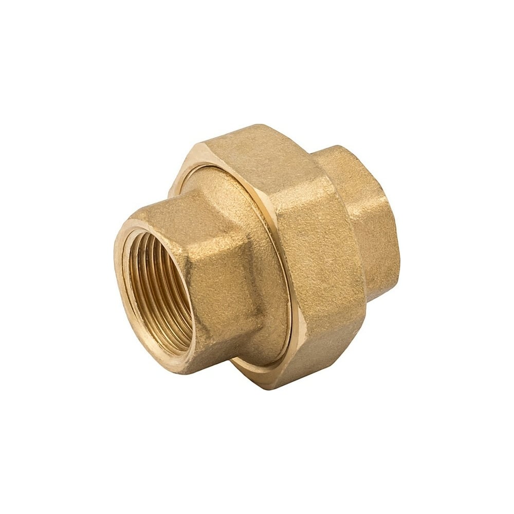 Сгон американка ELSEN прямой, ВВ, 1/2", 1/2", латунь EBF21.12 ...