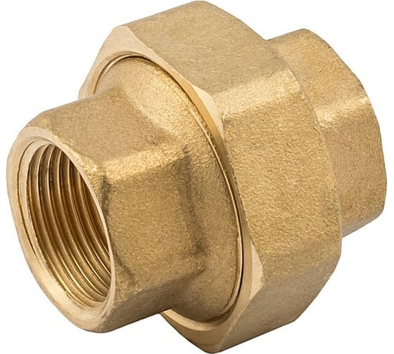 Сгон американка ELSEN прямой, ВВ, 1/2", 1/2", латунь EBF21.12 1