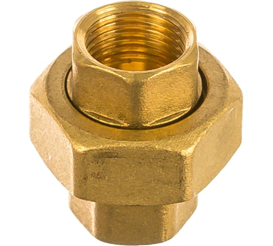 Сгон американка ELSEN прямой, ВВ, 1/2", 1/2", латунь EBF21.12