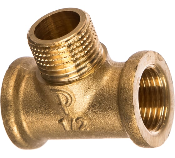 Равнопроходной тройник ELSEN ВНВ, 1/2", 1/2", 1/2", латунь EBF08.12