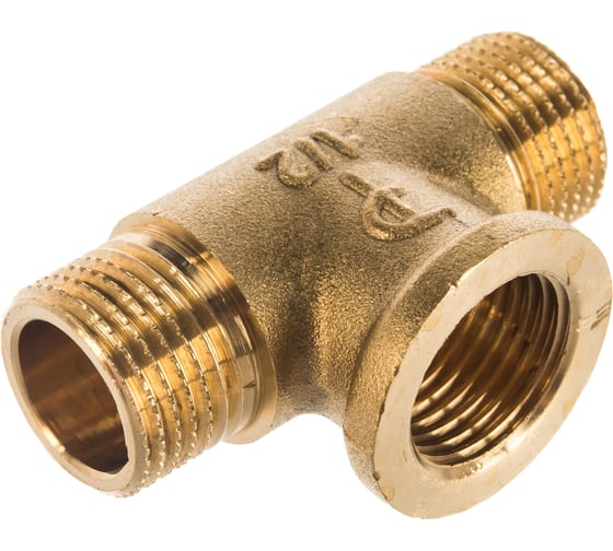 Равнопроходной тройник ELSEN НВН, 1/2", 1/2", 1/2", латунь EBF09.12