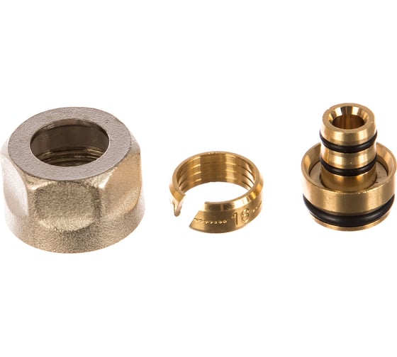 Резьбозажимное соединение ELSEN НГ ЕК, 3/4", 16 x 2,2, латунь, для PEX труб EFB01.1622EK 1