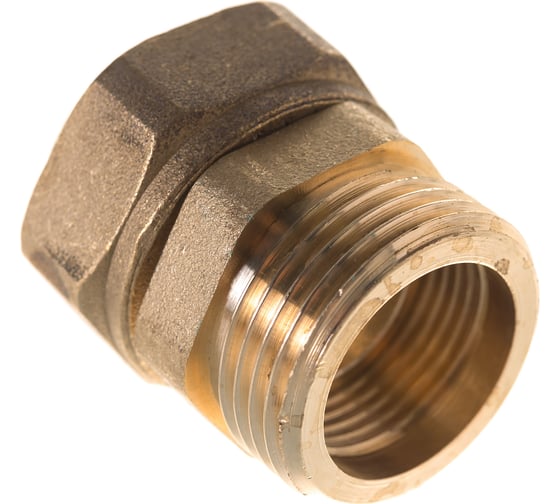 Сгон американка ELSEN прямой, НВ, 3/4", 3/4", латунь, с плоским уплотнением EBF26.34