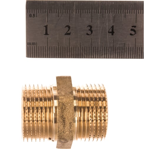 Равнопроходной ниппель ELSEN НН, 3/4", 3/4", латунь EBF15.34