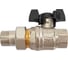 Шаровой кран ELSEN Strong T, 1/2", НВ, ручка-бабочка, с накидной гайкой EV12.3201 1