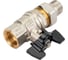 Шаровой кран ELSEN Strong T, 1/2", НВ, ручка-бабочка, с накидной гайкой EV12.3201 2