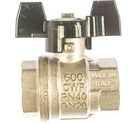 Шаровой кран ELSEN Strong T, 3/4", ВВ, ручка-бабочка EV34.2200