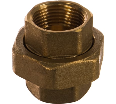 Сгон американка ELSEN прямой, ВВ, 1", 1", латунь EBF21.10