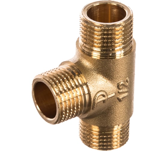 Равнопроходной тройник ELSEN ННН, 1/2", 1/2", 1/2", латунь EBF06.12 1