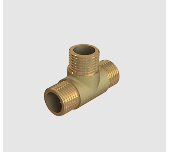 Равнопроходной тройник ELSEN ННН, 3/4", 3/4", 3/4", латунь EBF06.34