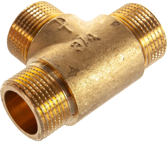 Равнопроходной тройник ELSEN ННН, 3/4", 3/4", 3/4", латунь EBF06.34