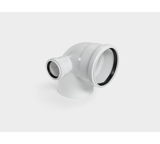 Канализационный отвод КОНТУР PP D110x90 с левым выходом D50 УЮТ (13483) 074404110500