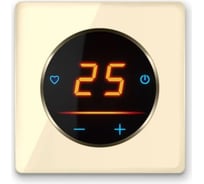 Терморегулятор OneKeyElectro c WiFi ОКЕ-25+рамка стеклянная, бежевый 2288997