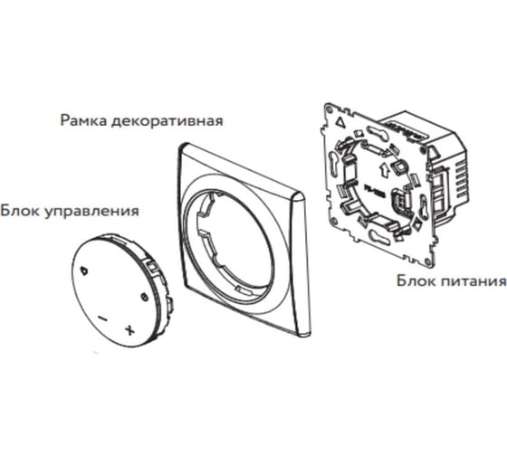 Терморегулятор OneKeyElectro c WiFi ОКЕ-25+рамка стеклянная, бежевый 2288997