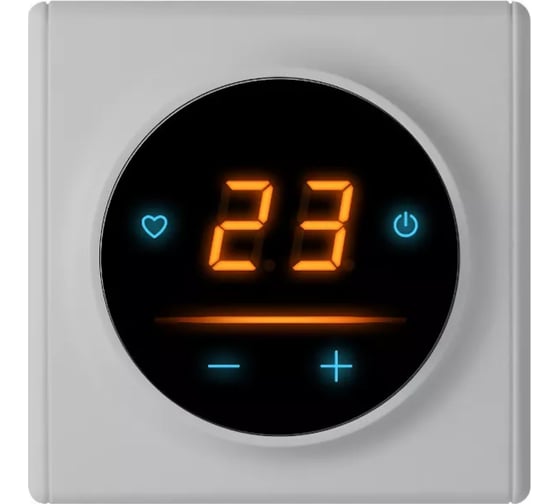 Терморегулятор OneKeyElectro c WiFi ОКЕ-25+рамка, серый 2289002