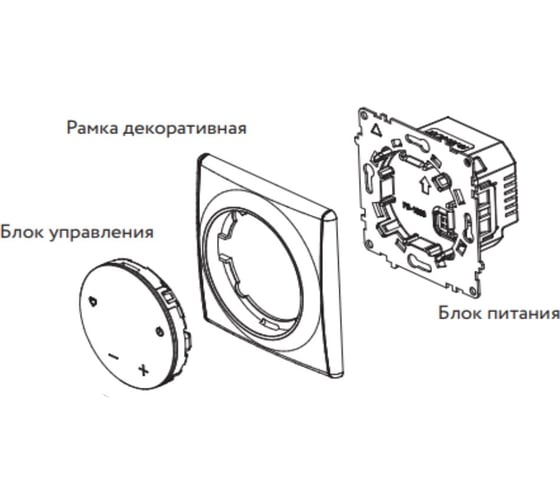 Терморегулятор OneKeyElectro c WiFi ОКЕ-25+рамка, серый 2289002