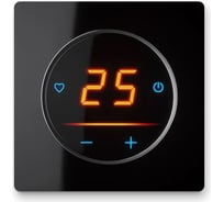 Терморегулятор OneKeyElectro c WiFi ОКЕ-25+рамка стеклянная, черный 2289000