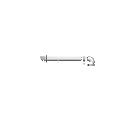 Горизонтальный коаксиальный дымоход De Dietrich DY882 80/125 мм 100011365