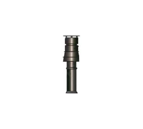 Вертикальный коаксиальный дымоход De Dietrich 80/125 PPS, чёрный DY843 100002732 1