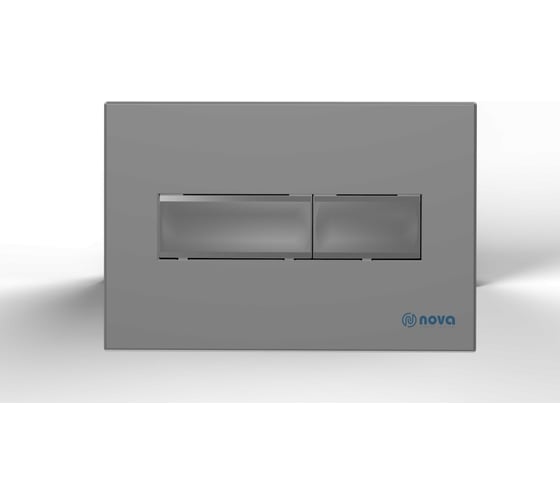 Кнопка для инсталляции Nova slim серая матовая 7321 1