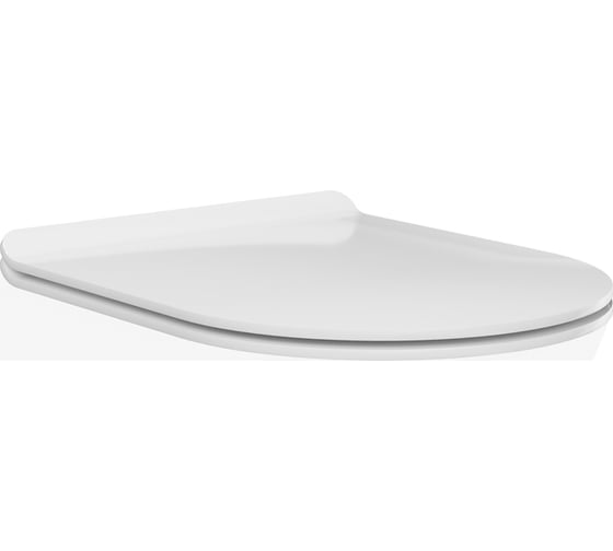 Сиденье для подвесного унитаза KERAMA MARAZZI PLAZA Modern белое глянцевое PLMR.seat.02\WHT