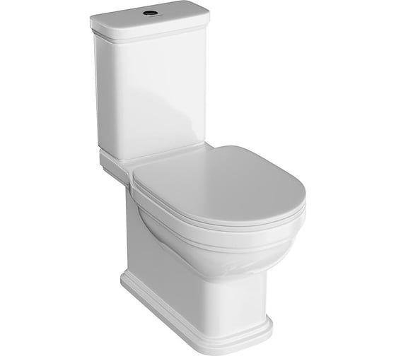 Сиденье для напольного унитаза KERAMA MARAZZI POMPEI белое глянцевое PO.seat.01\WHT