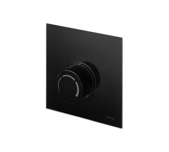 Крышка для Unibox RTL OVENTROP с термостатом, черное стекло 1022788