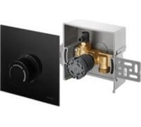 Набор терморегулятора OVENTROP Unibox RTL, 10-40 C, крышка черное стекло 1022751