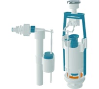 Арматура для смывного бачка Nova универсальная, с клапаном боковой подачи воды, с пластиковой резьбой 1/2 4166