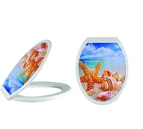 Сиденье для унитаза Nova с рисунком "морская звезда" 2012.001