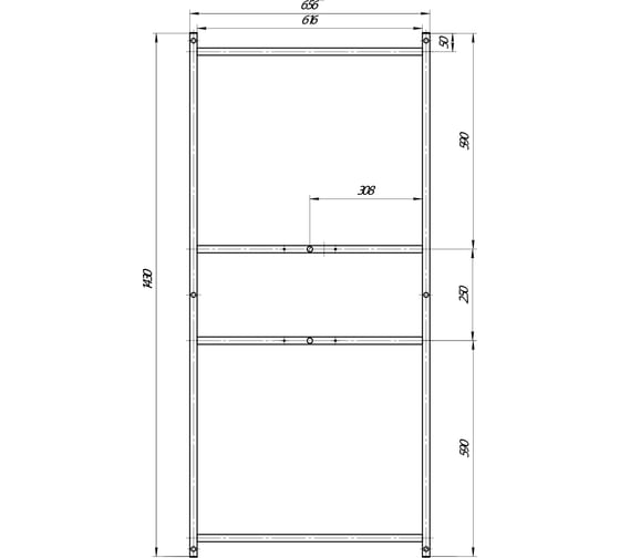 Рама сварная Marka One пу 150x70 03спу1570